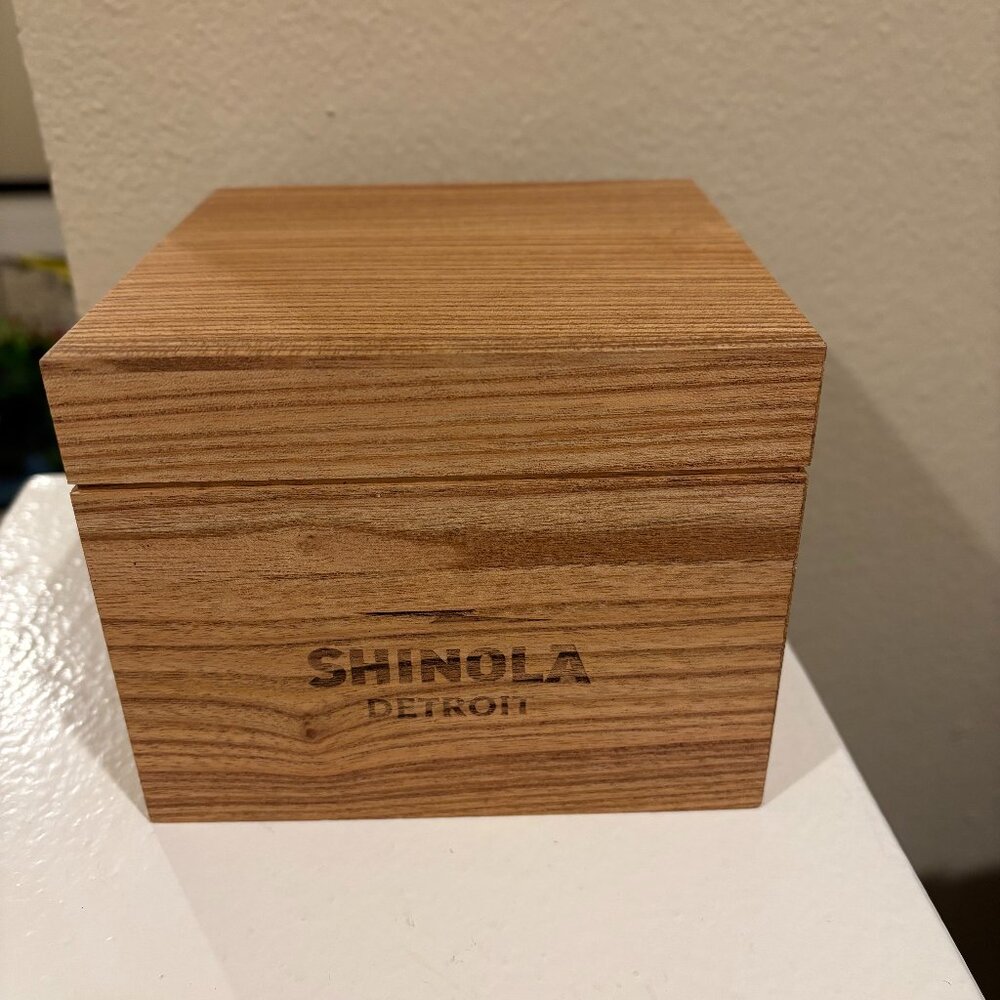 Shinola Natural Wood Storage Box